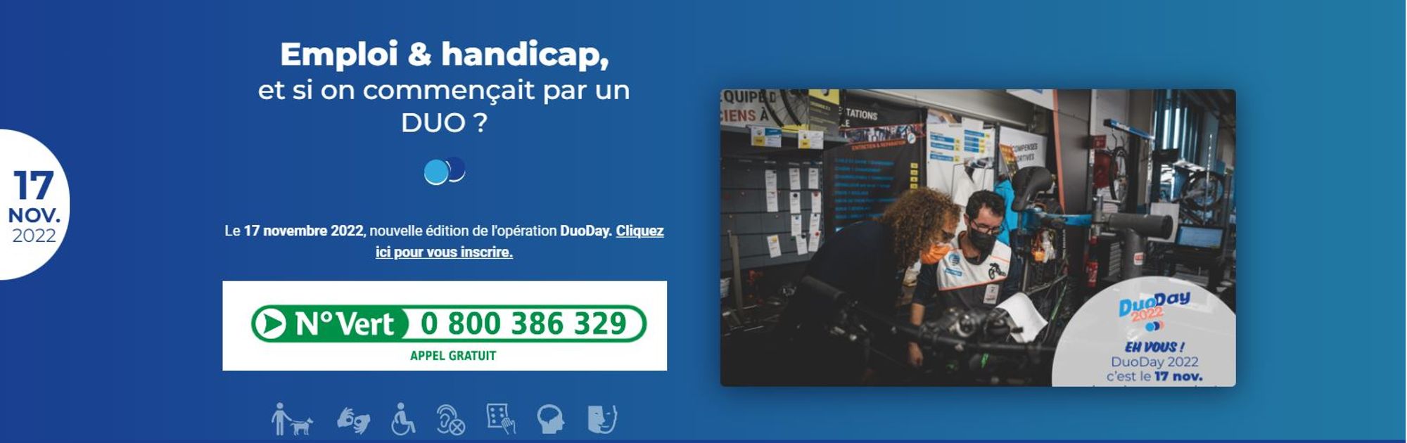 Duoday 2022 : emploi et handicap