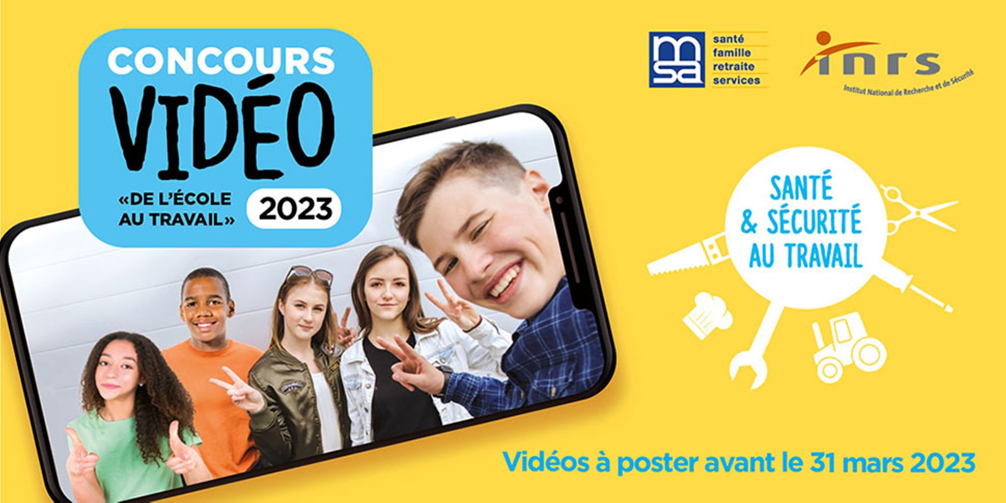 11e concours vidéo santé et sécurité au travail de l'INRS