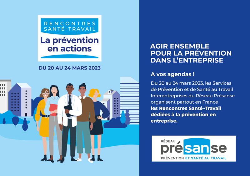 Save The Date : Rencontres Santé-Travail 2023 du réseau Présanse