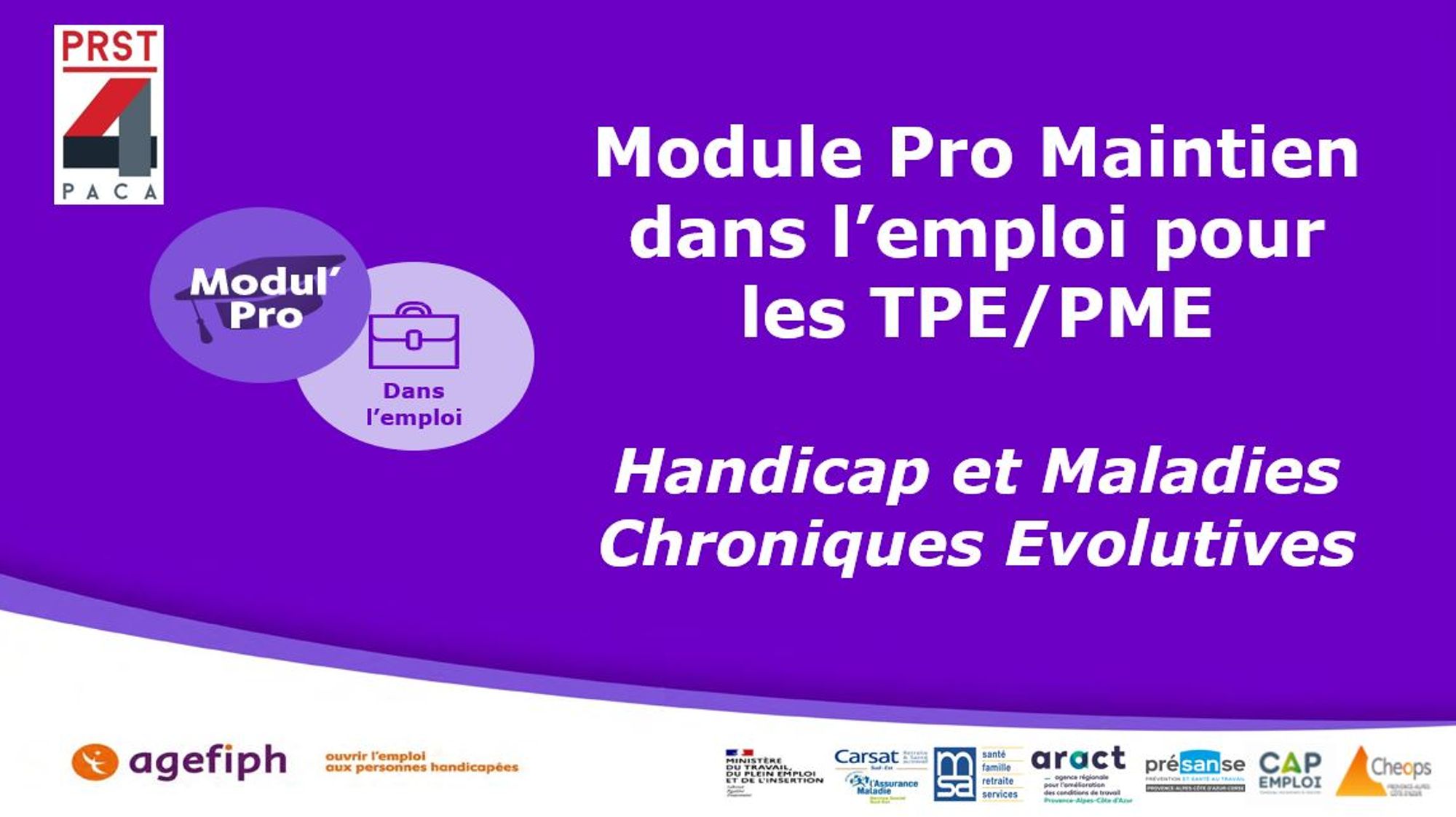 Modules Pro Maintien dans l'emploi pour les TPE/PME