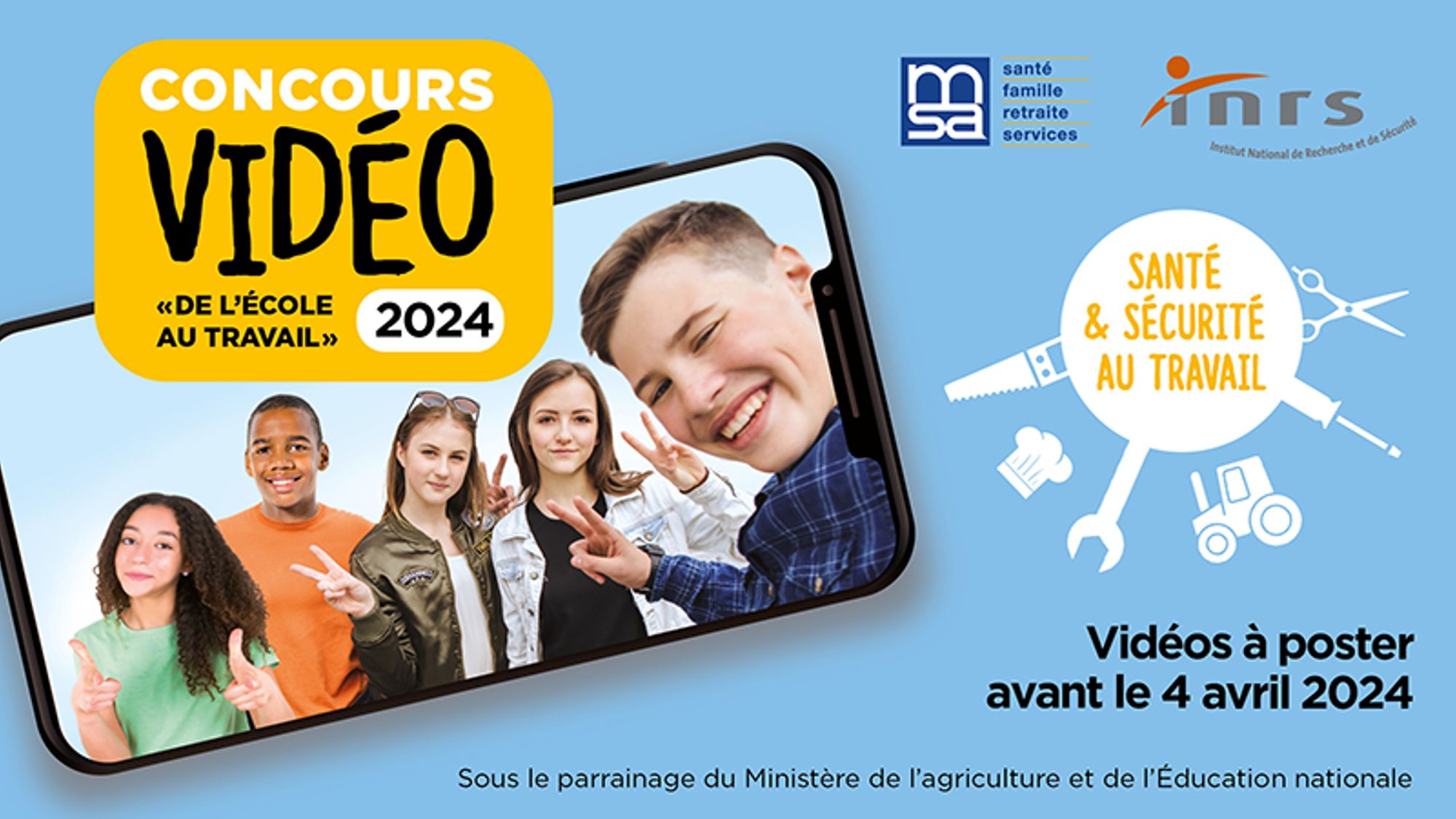 12e concours vidéo "De l'école au travail"