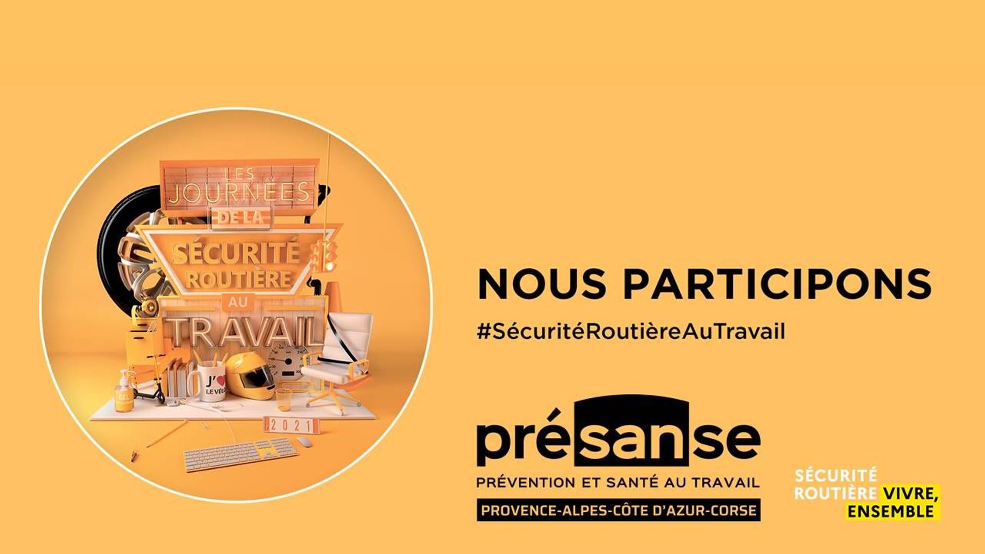 Journées de la sécurité routière au travail 2021 : outils et webinaires des SST Paca-Corse