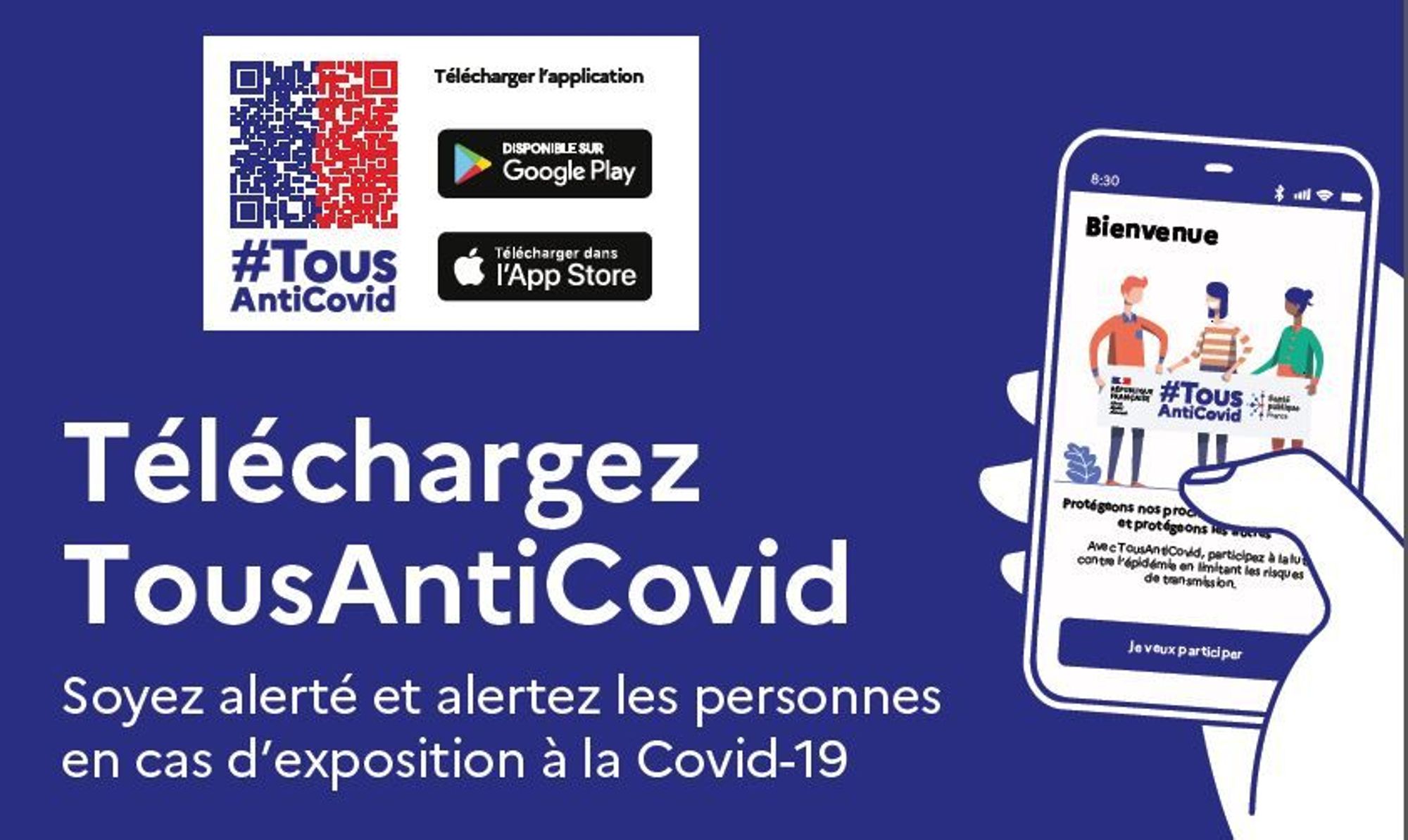 Covid-19 : application TousAntiCovid pour casser les chaînes de transmission