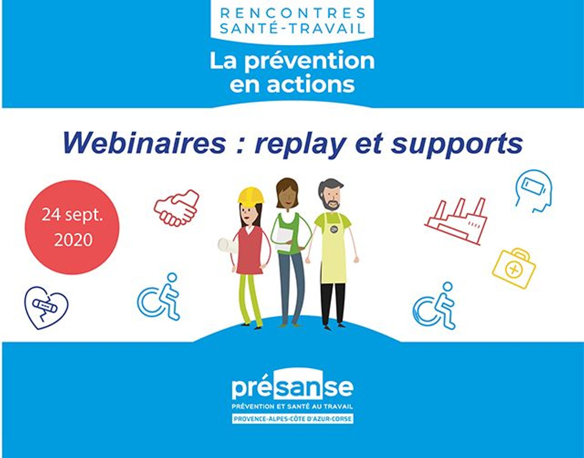 Rencontres Santé-Travail 2020 : replay et supports des webinaires