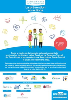 13 SSTI de Paca-Corse mobilisés pour les Rencontres Santé-Travail 2020