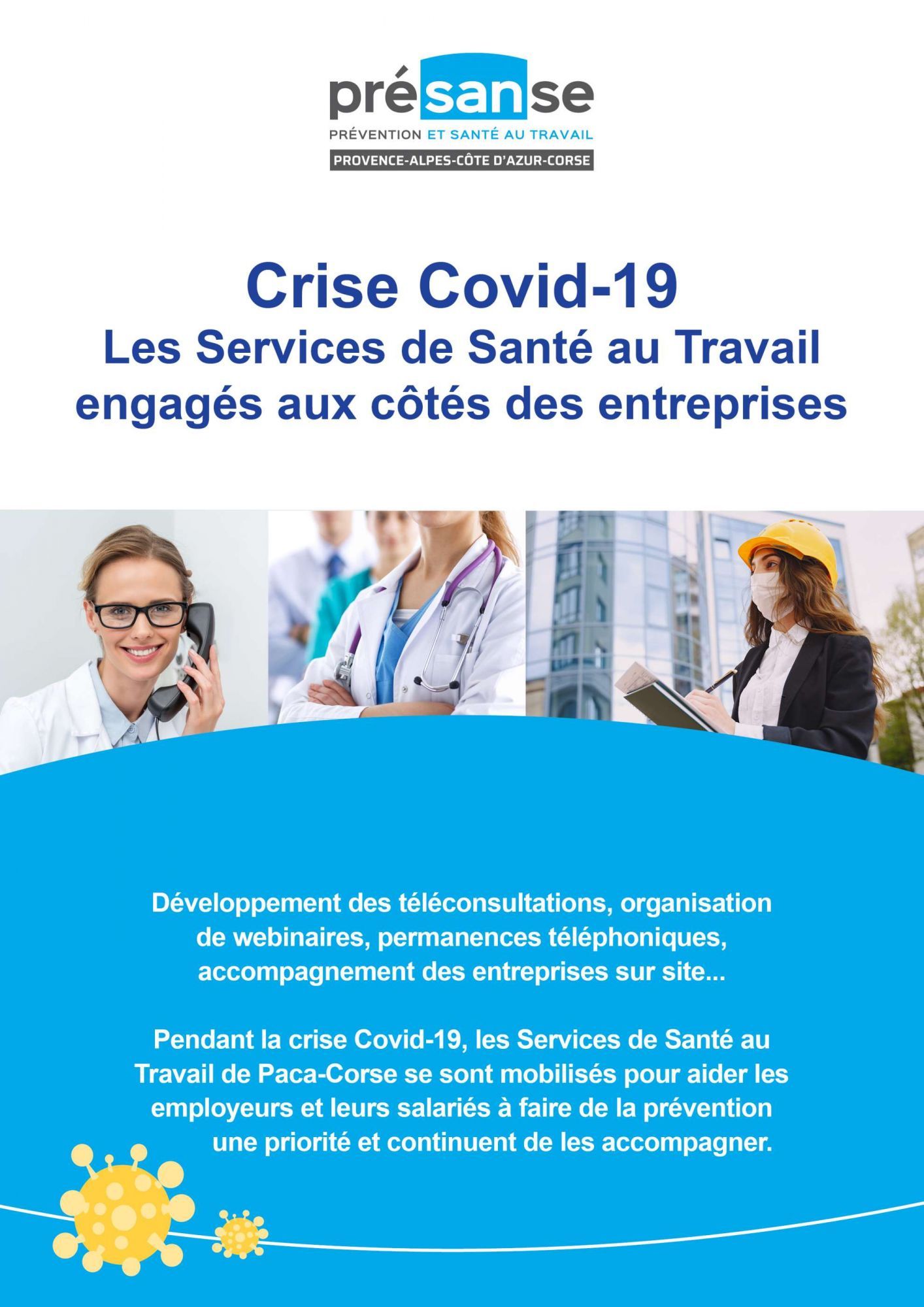 Crise Covid-19 : les Services de Santé au Travail engagés aux côtés des entreprises