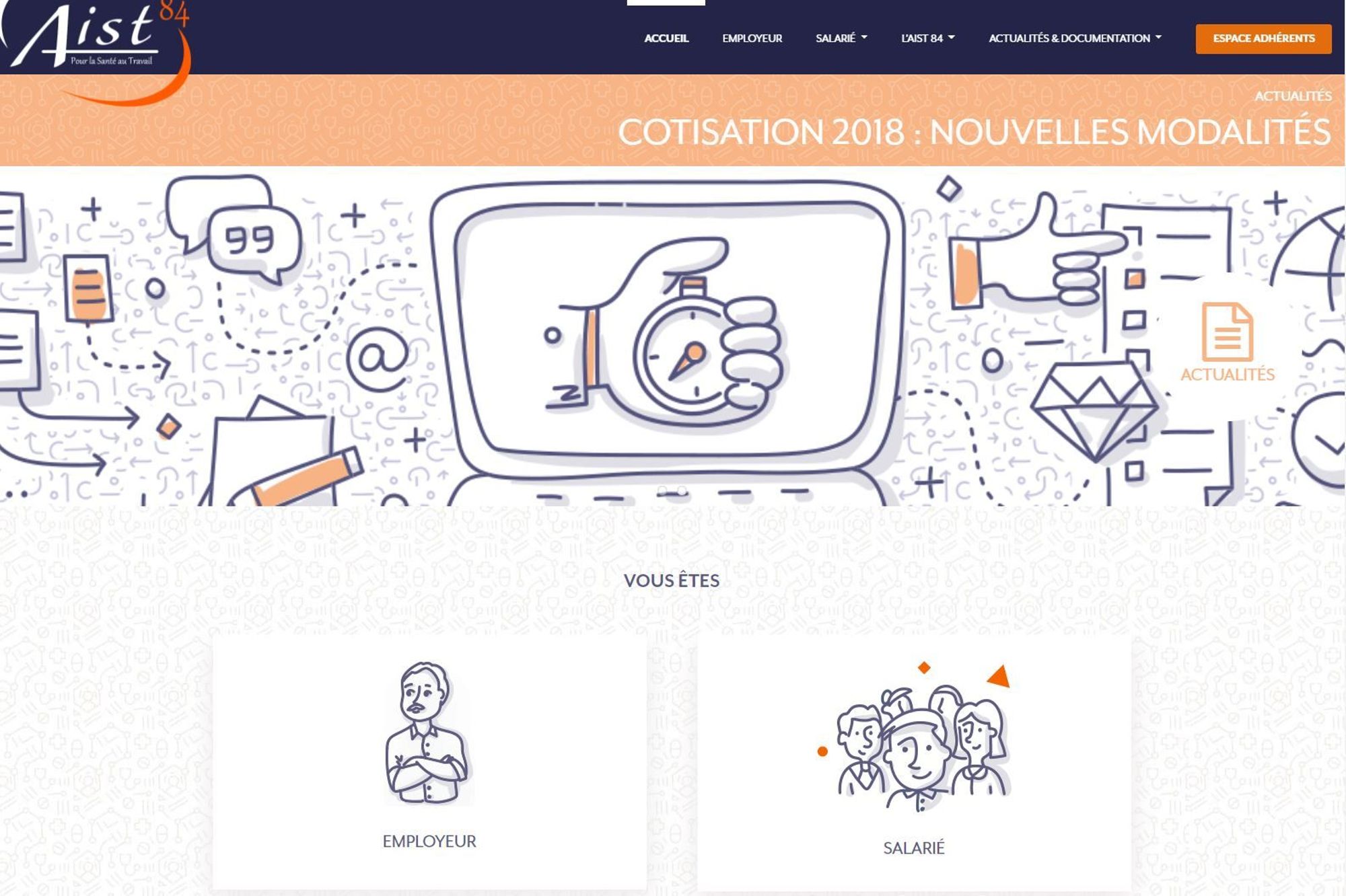 Nouveau look pour le site de l'AIST 84