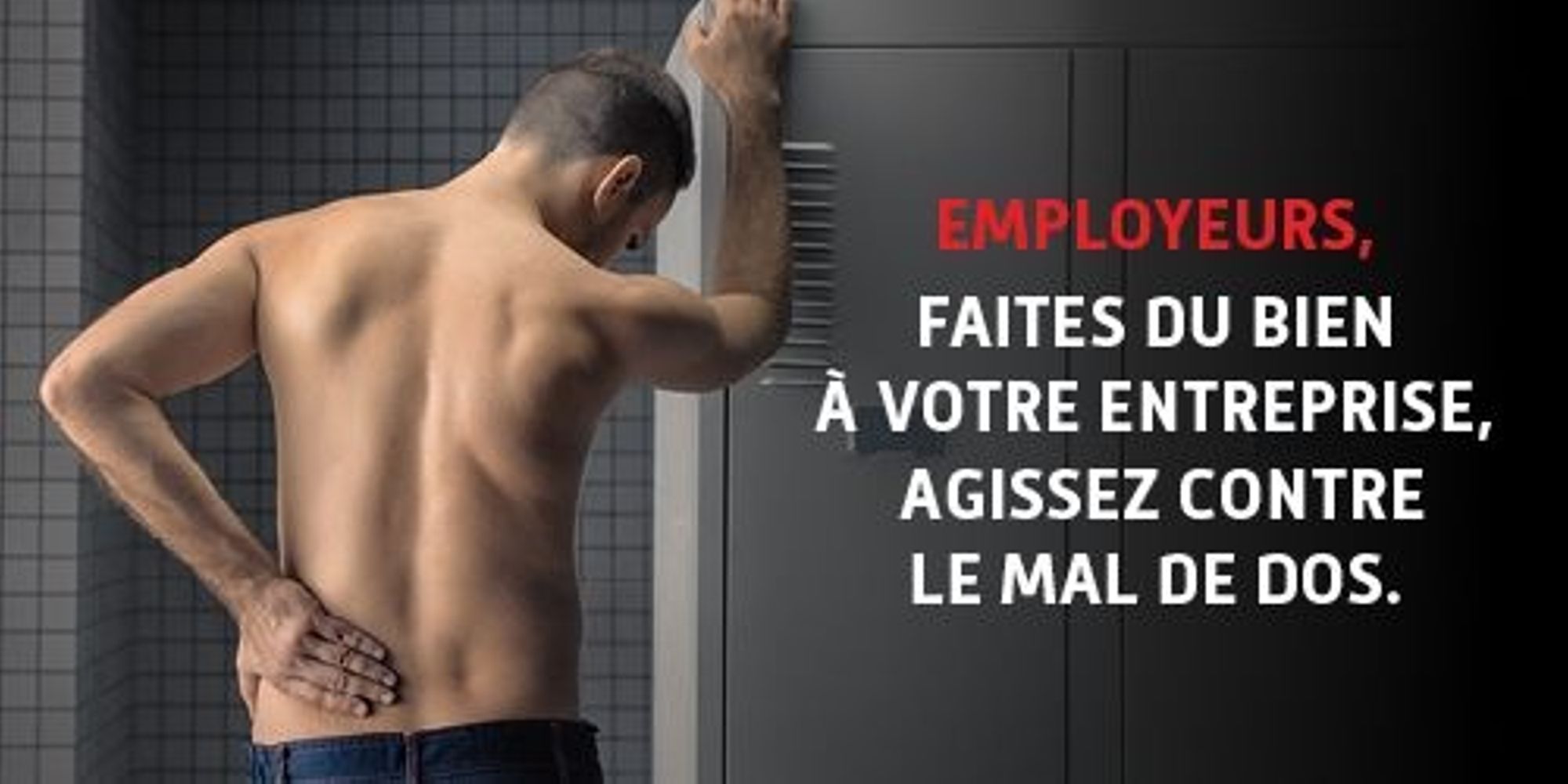 Mal de dos : une campagne à destination des employeurs