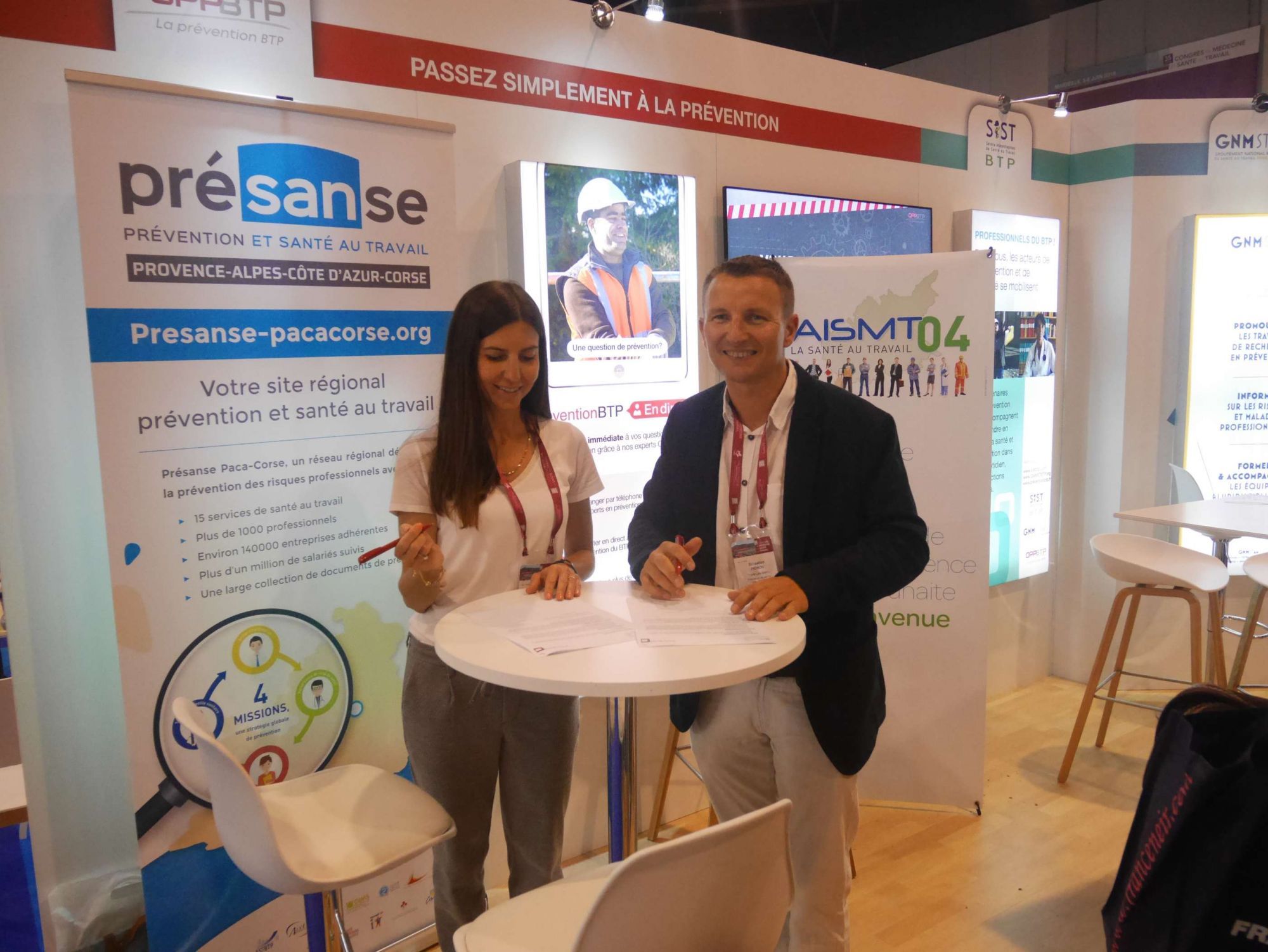 Convention de partenariat entre l'AISMT 04 et l'OPPBTP