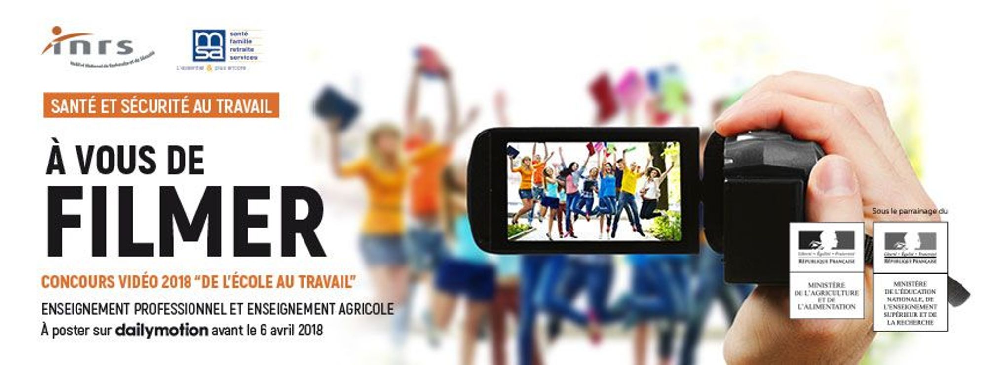 6e concours "De l'école au travail : à vous de filmer"