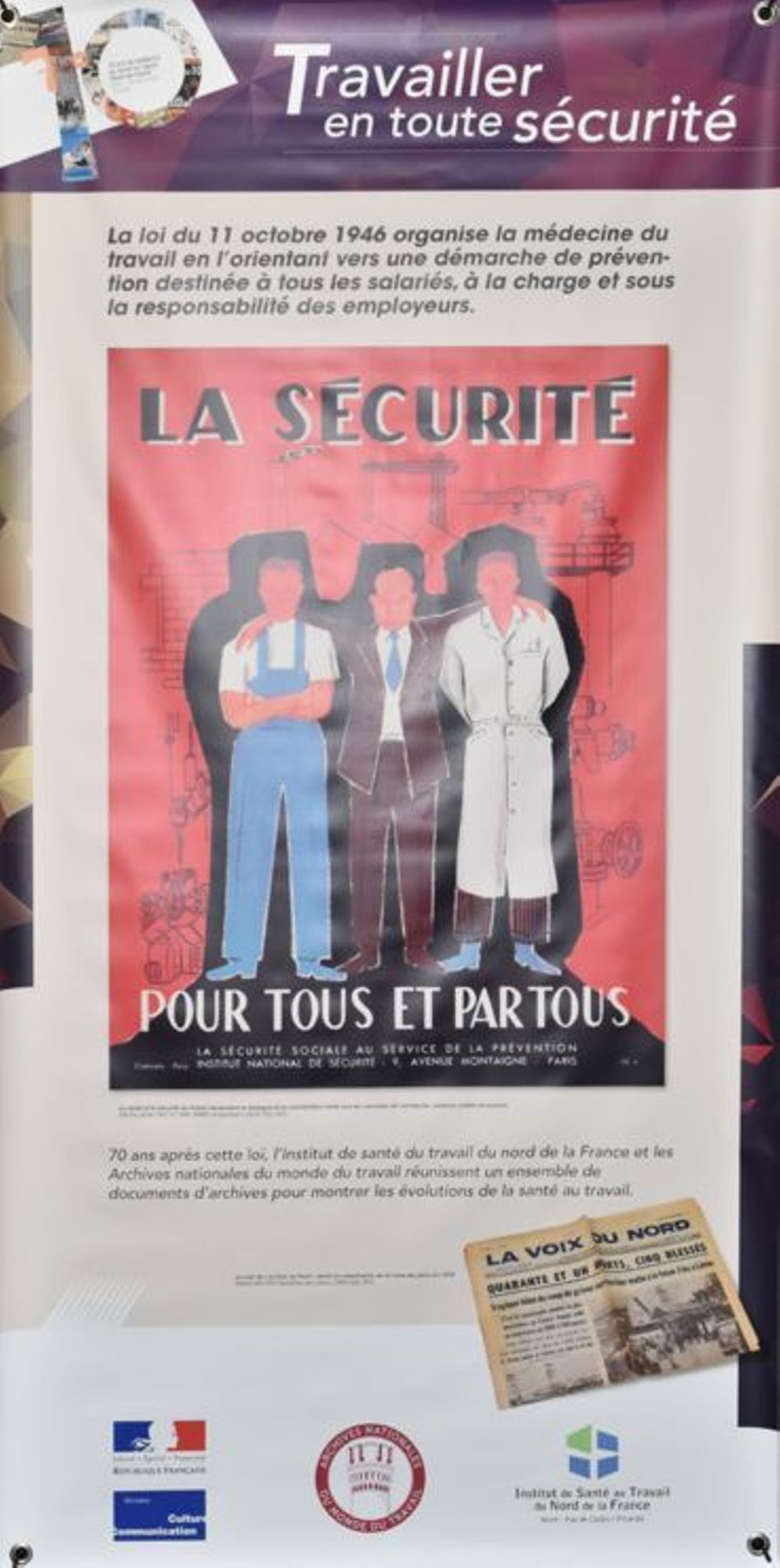 Une exposition mobile pour les 70 ans de la médecine du travail