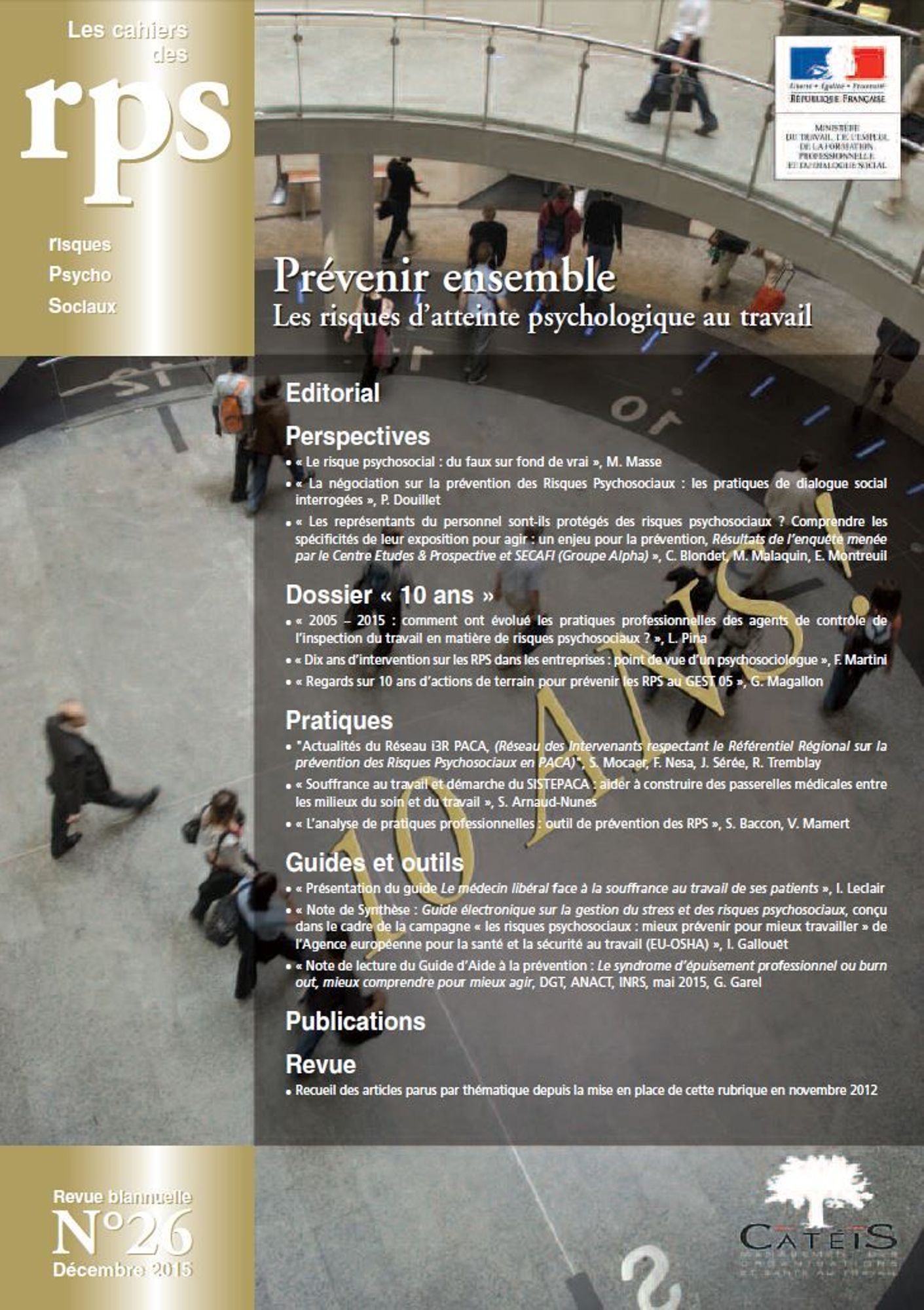 Les cahiers des RPS (n°26)