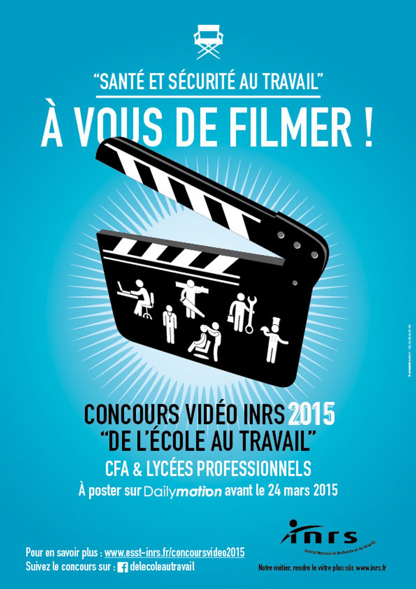 Santé et sécurité au travail : De l'école au travail, à vous de filmer !